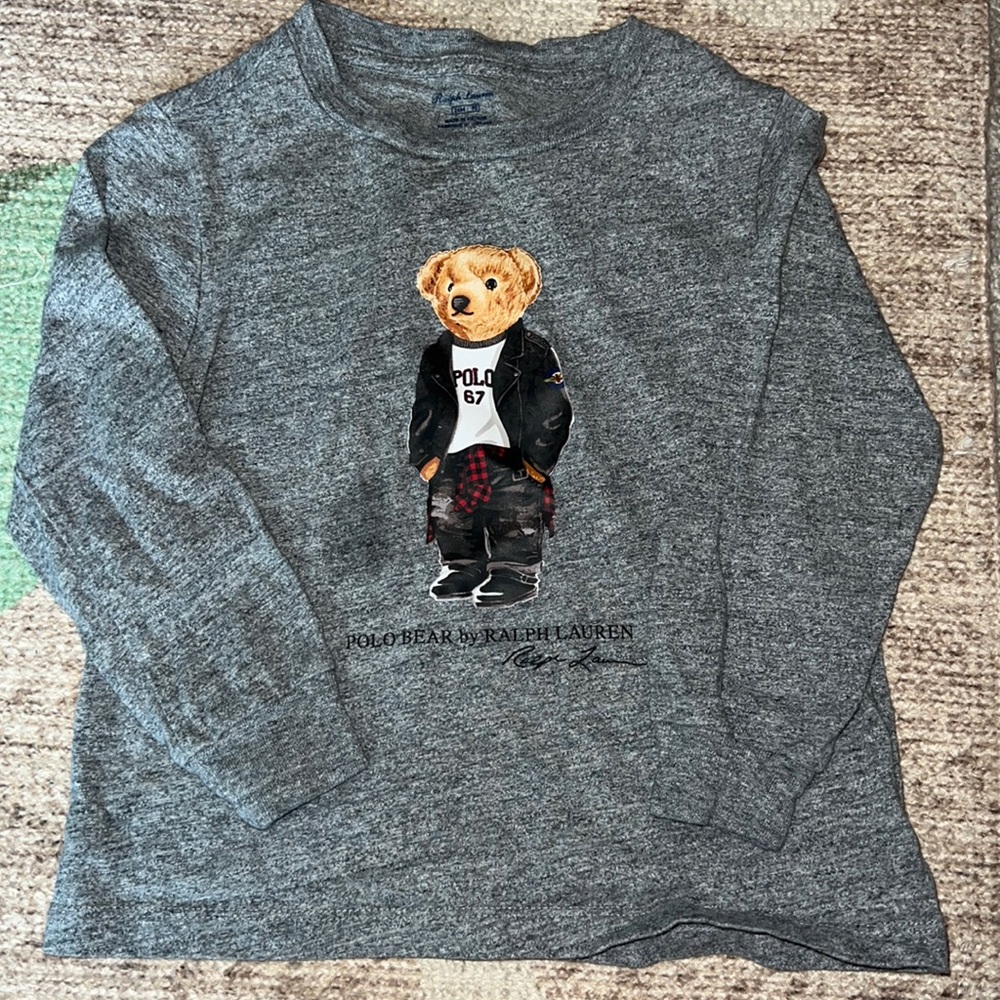 Long sleeve Ralph Lauren bear shirt
